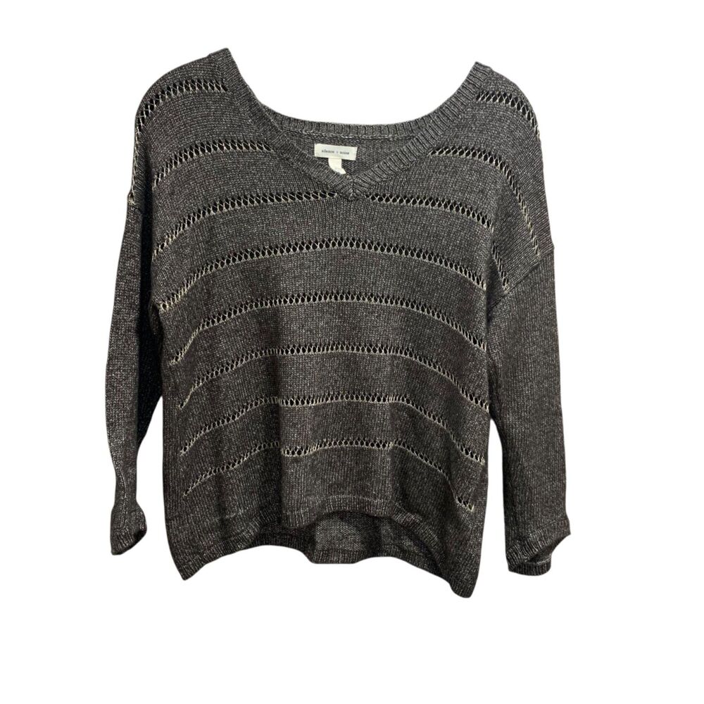 Silence + Noise Urban Outfitters Womens Wool Blend Open Knit Boho Sweater S